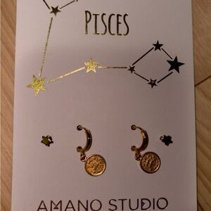 Amano Studio Gold Pisces Earrings